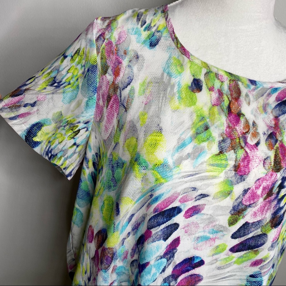Spense Multicolor Abstract Print Top - Picture 2 of 5